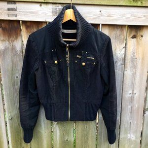 Vero Moda Citro bomber jacket in black - size S